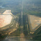 Aerial shot of the ERPM slimes dam in Boksburg on the approuch into ORT International Airport