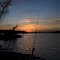 Fishing at dusk
