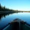 Moose River canoeing at dusk