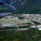 Valdez, AK, from the air, Aug-1985