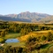 A great morning - 18th green and Champagne Castle (click to enlarge!)