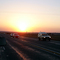 Reaching Johannesburg at Sunset