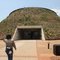 Entrance to Maropeng Museum from the south - a giant earthern cone