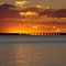 Sunset over Vanderkloofdam