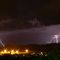 Lightning lighting up Groot Winterhoek Range - 9 April 2007 - Taken from Winterhoek Park to North West