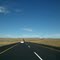 View on the R34 heading for Newcastle