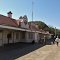 Train Station of Zeerust, formerly known as Coetzee Rust, with the train "Pride of Africa" van Rovos Rail from Dar es Salaam to Cape Town.
