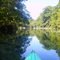 Paddling towards Cypress Spring