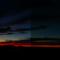 pano sunset over the santa monica mountains