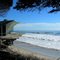The Wave House- it's feet in the Pacific Ocean