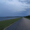 Driving on the Rodman Dam