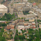 Hanglider  over Golden downtown