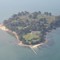 l'île de Bailleron vue d'avion