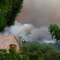 France,  sur le massif de la Clape en feu, incendie volontaire le 29-07-2010 280 km2 brulé