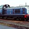 France, la Loco Dièsel BB-66448 au dépôt de Lens