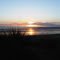Coucher de soleil dans les dunes d'Annoville