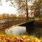 Une passerelle en Picardie.
