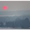Winter red sun in Picardy
