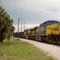 Southbound CSX Transportation Mixed Freight Train, with GE AC44CW No. 428 in the lead at Winter Haven, FL