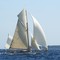 régate devant l'île Saint-Honorat (au 1er plan, le yawl Véronique)