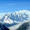 Suisse, depuis Emosson en Suisse voici le massif du Mont Blanc 4810m et ses glaciers