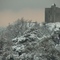 tour de barcelonne sous la neige