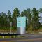 Entrance from highway 388 to new airport.