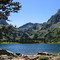 Pyrénées, Massif du Donezan, vallée de l'Aude, Etang de Laurenti et Roc Blanc.