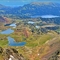 Le Puig Carlit (2921m),panorama vers l'est, sur les lacs.