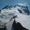 La Meije Orientale, le Doigt de Dieu et le Grand Pic de la Meije, vus depuis le Bec de l'homme. www.guides-serrechevalier.com