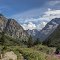 South view in Vallon Des Etançons. National Park Massif des Ecrins, France.