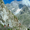 Steep wall in val di Belle Combe