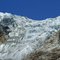 Val Ferret ( Valle d'Aosta ) d'estate: il ghiacciaio Pré de Bar svela i suoi segreti - parte alta della lingua glaciale