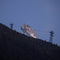 Aguille de Midi at night