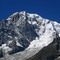 Avalanche on the Mont Blanc
