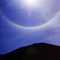 Parelio, arcobaleno sottosopra, down under rainbow, Val Veny luglio 2004