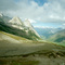 View of val Veni from col de la Seigne