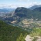 Vue du Plan d'eau de Valbonnais depuis le Col du Parquetout
