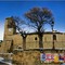 DORRES : Eglise Saint Jean l'Évangéliste de fondation romane (et les panneaux électoraux du 1er tour des élections municipales 2008)