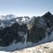 Au sommet du Charmet de l'Aiguille, vue sur la sombre face Nord du Puy Gris  24.09.2000