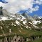 View to the east in the valley of the Doran de Chavière in National Park the Vanoise. France.