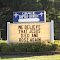 Church Sign in Zebulon, GA