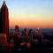 early morning in Atlanta, Bank of Amerika Plaza, USA