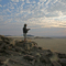 Sunset at Namib wilderness reserve