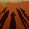 Shadows on desert