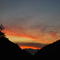 Sunset looking out of Mill Creek Canyon.