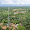 paysage de forêt à perte de vue, au loin, la rivière TSHOPO partant à droite vers Kisangani
