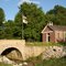 Old Stone Bridge and School in Columbia