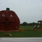 man-made pumpkin / tractor