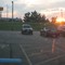 Sunset and the parking sign